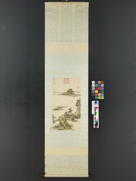 清赫奕畫竹梧清景　軸