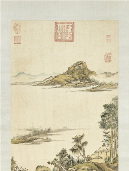 清赫奕畫竹梧清景　軸