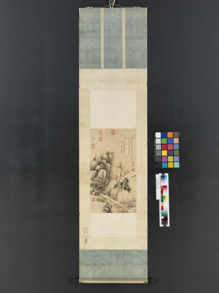 清赫奕畫漁父詞　軸