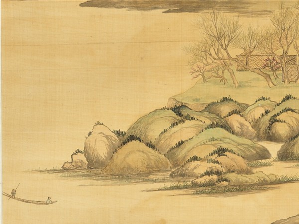 清赫奕畫唐人詩意　軸