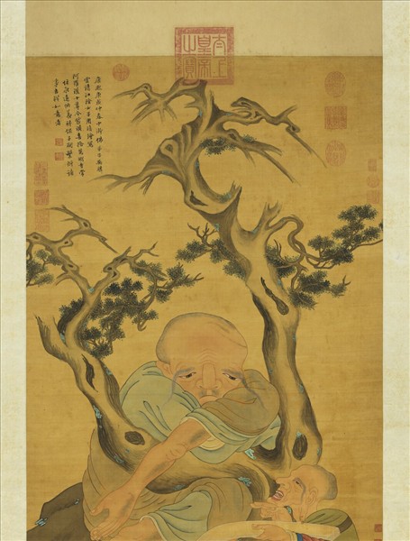 清周禧畫羅漢（戊）　軸