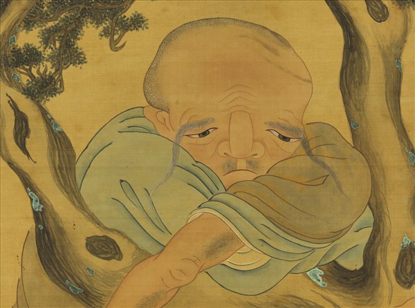 清周禧畫羅漢（戊）　軸