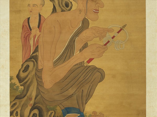 清周禧畫羅漢（己）　軸