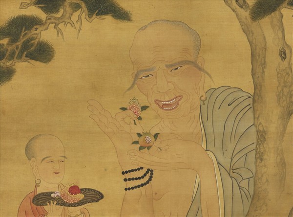 清周禧畫羅漢（庚）　軸