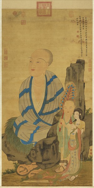 清周禧畫羅漢（辛）　軸