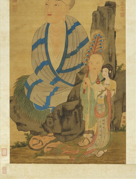 清周禧畫羅漢（辛）　軸