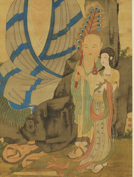 清周禧畫羅漢（辛）　軸