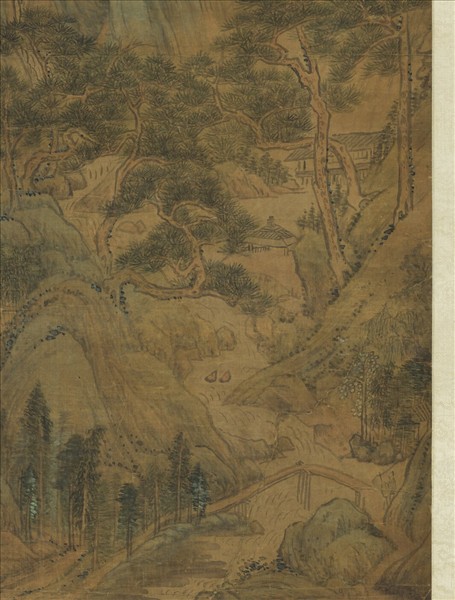 清王敬銘畫山水　軸