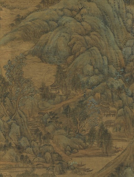 清王敬銘畫山水　軸