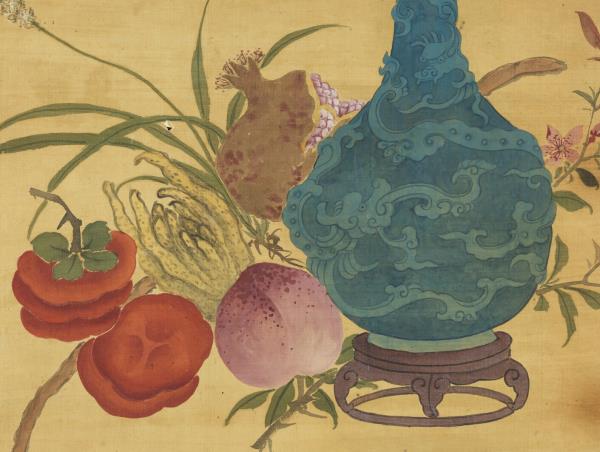 清陳書歲朝吉祥如意　軸