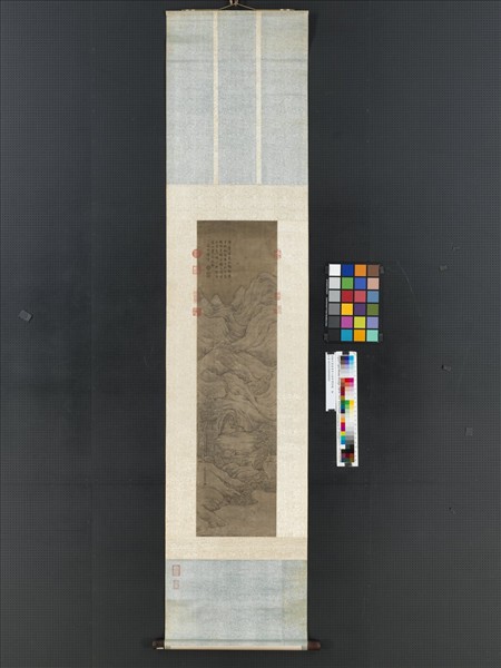 清勵宗萬畫雪景人物即事御題　軸