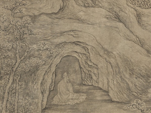 清勵宗萬畫雪景人物即事御題　軸