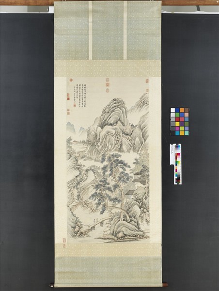 清鄒一桂畫山水　軸