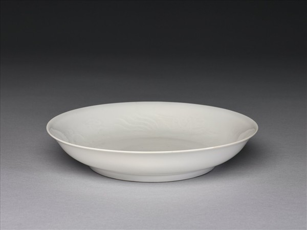 白釉鳳紋盤