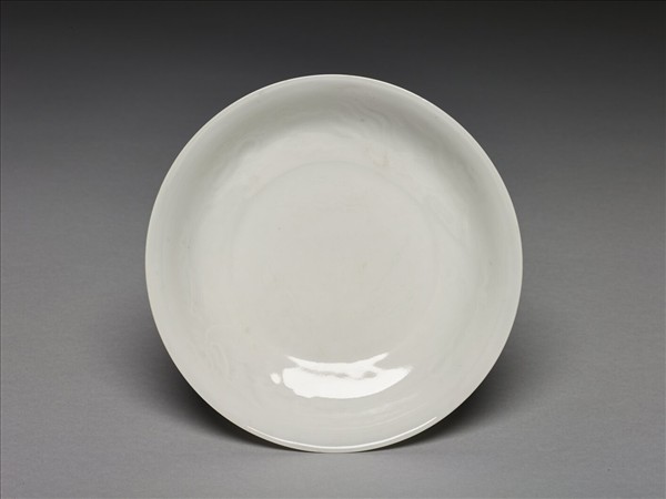 白釉鳳紋盤