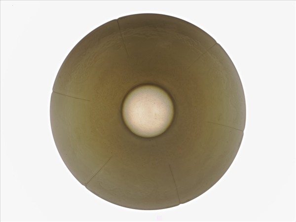 甜白釉龍鳳紋葵瓣口碗