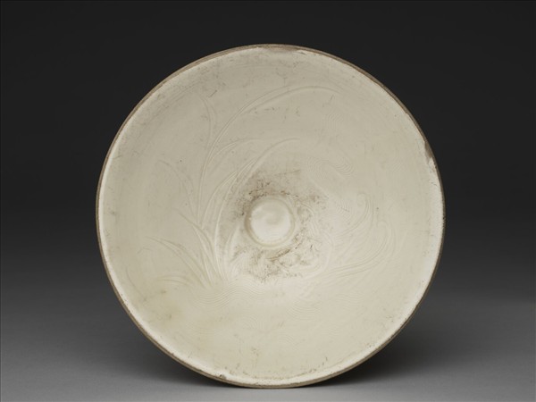 定窯 劃花雙鳧紋碗