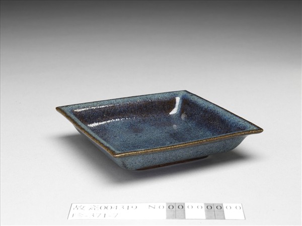 廣窯 仿鈞釉方碟