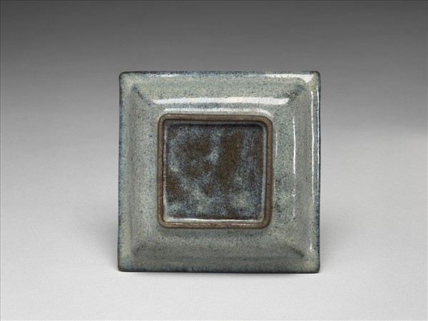 廣窯 仿鈞釉方碟