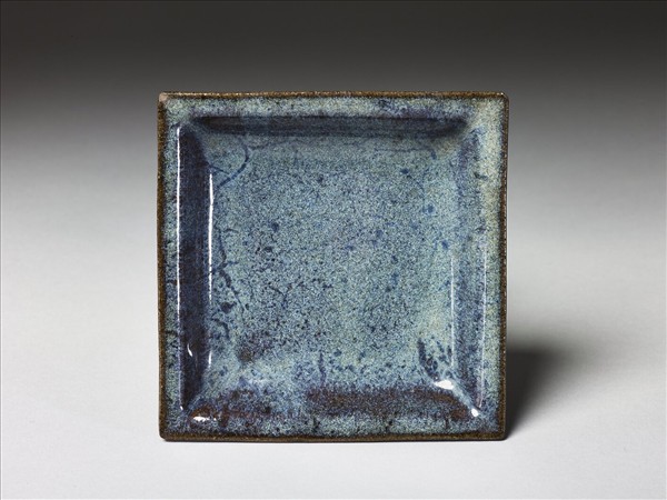 廣窯 仿鈞釉方碟