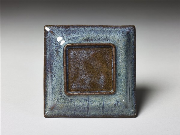 廣窯 仿鈞釉方碟