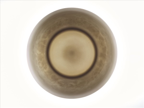 甜白釉花卉紋碟