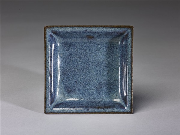 廣窯 仿鈞釉方碟