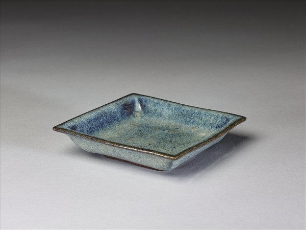 廣窯 仿鈞釉方碟