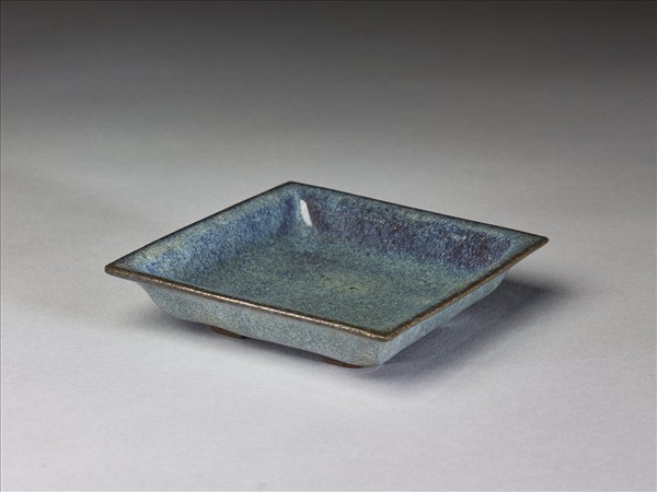 廣窯 仿鈞釉方碟