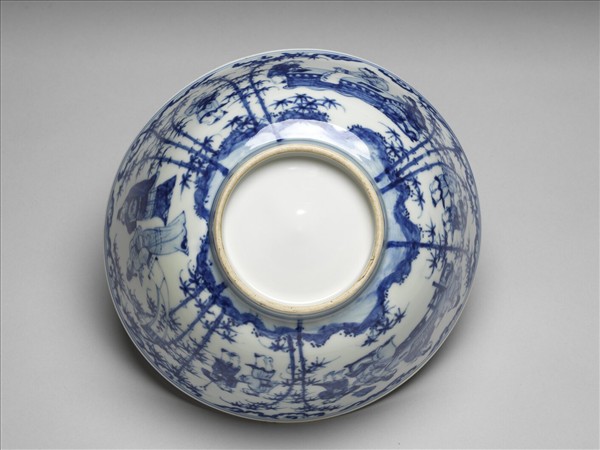 青花竹林七賢圖碗