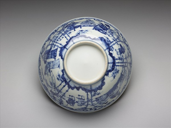 青花竹林七賢圖碗