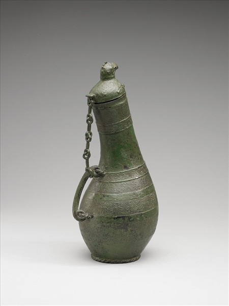 綯紋鳥首瓠形壺