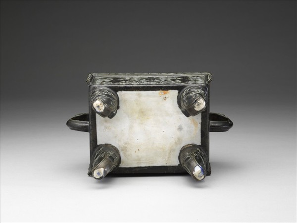 官窯 仿銅釉方鼎式香爐