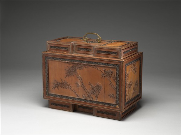 竹黃貼花百什件