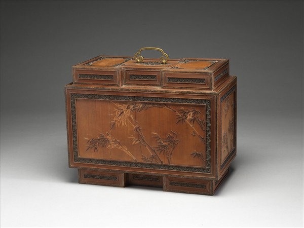 竹黃貼花百什件