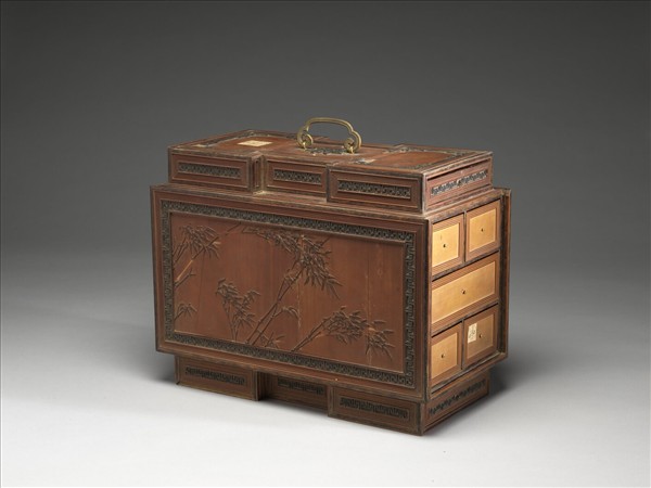 竹黃貼花百什件