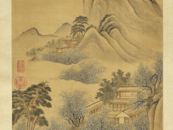 清惲壽平畫萬橫香雪　軸