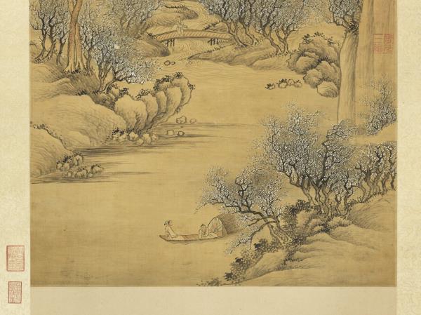 清惲壽平畫萬橫香雪　軸