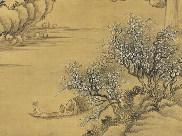 清惲壽平畫萬橫香雪　軸