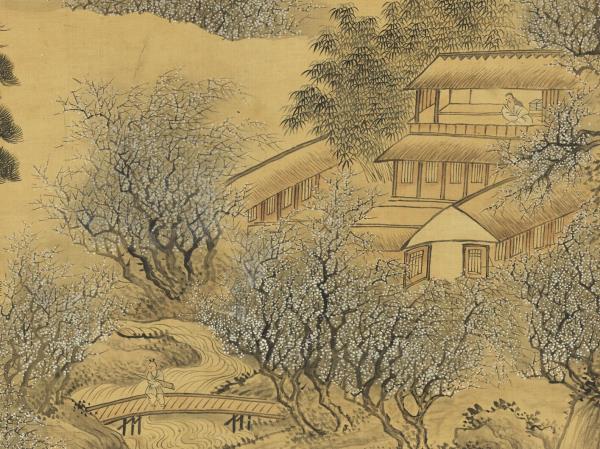 清惲壽平畫萬橫香雪　軸