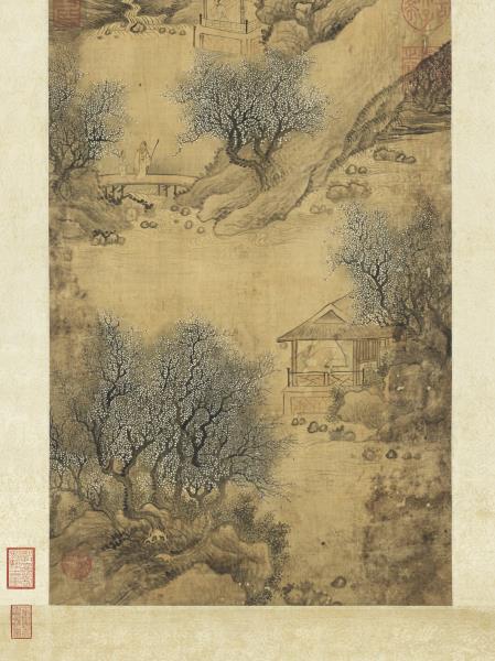 清惲壽平梅花書屋圖　軸