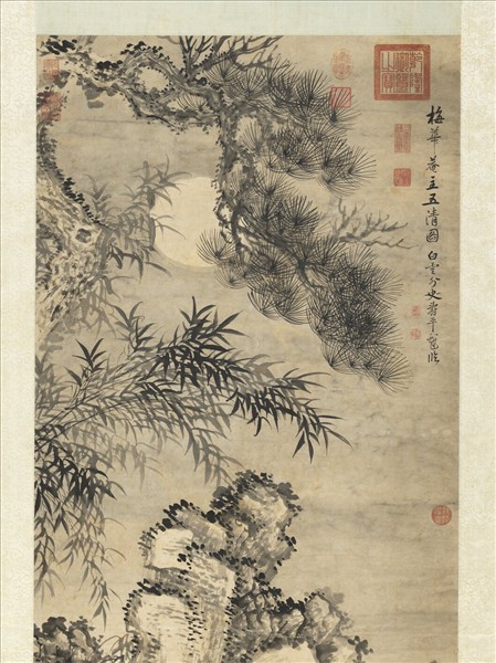 清惲壽平臨五清圖　軸