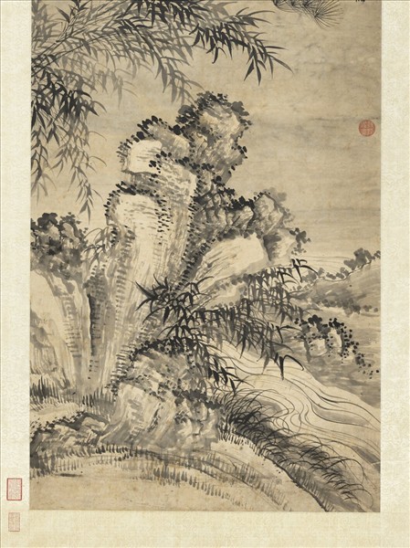 清惲壽平臨五清圖　軸