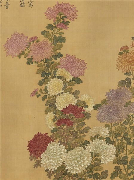 清惲壽平菊花　軸