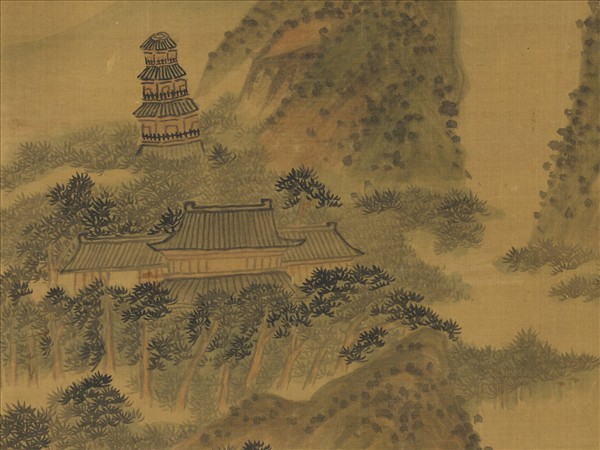 清石濤畫山水　軸