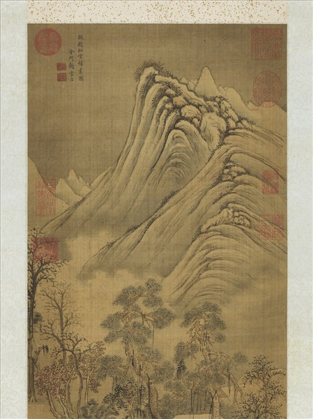 清顧雲臣雪景　軸