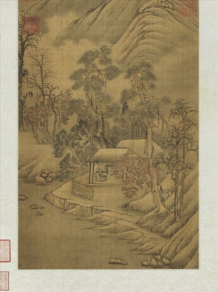 清顧雲臣雪景　軸