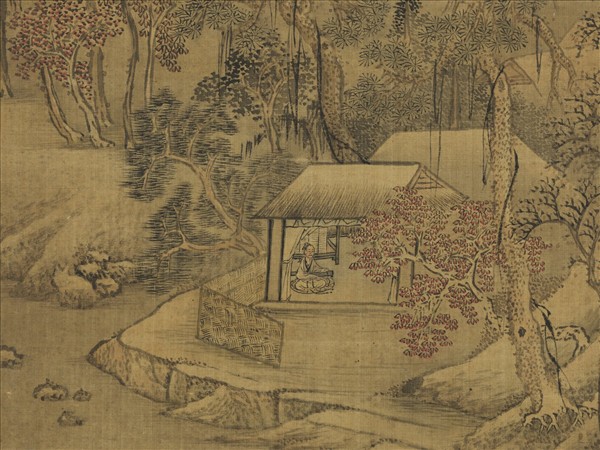 清顧雲臣雪景　軸