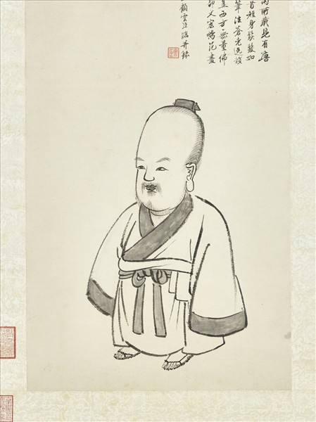 清顧雲臣臨范長壽壽星　軸