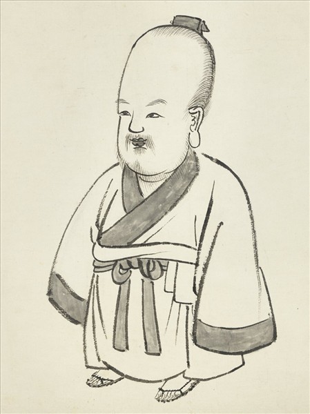 清顧雲臣臨范長壽壽星　軸